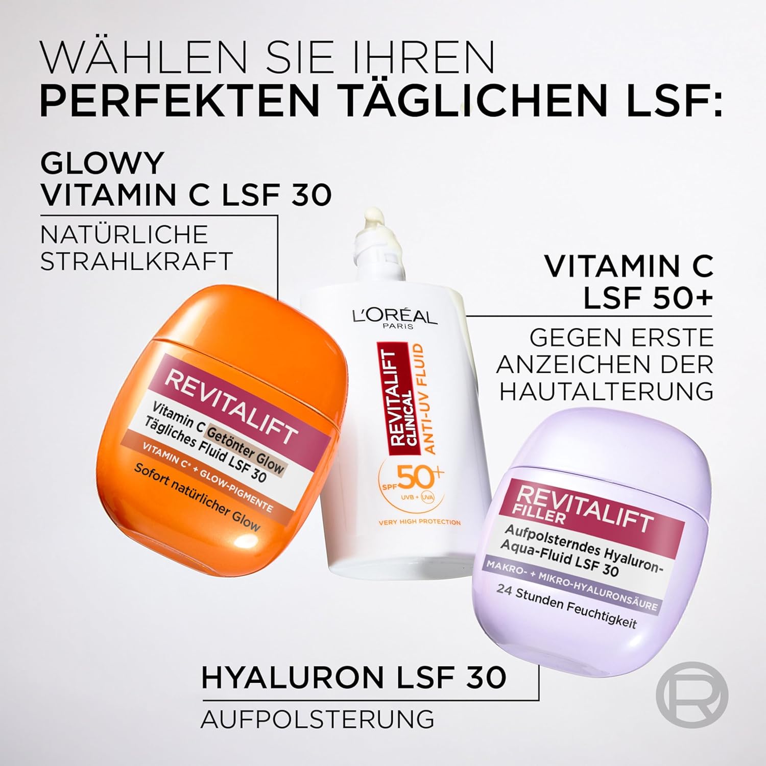 Thumbnail 6 de L’Oréal Paris Hyaluron Aqua-Fluid LSF 30 (Revitalift Filler) Tagescreme mit Hyaluronsäure & Niacinamid, 40 ml