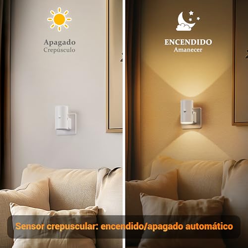 Thumbnail 1 de JandCase Luz Nocturna con Sensor de Movimiento – Enchufe, Brillo Ajustable, 3 Modos