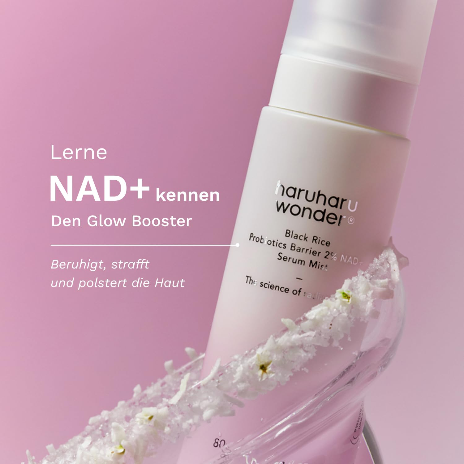 Detalle de haruharu Wonder Black Rice Probiotics 2% NAD+ Serum-Spray – Feuchtigkeit, Stärkung der Hautbarriere und Glow