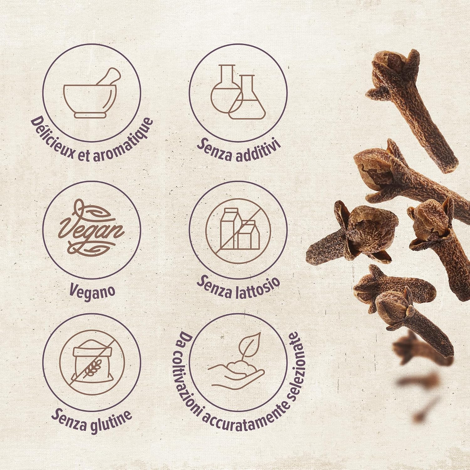 Detalle de Chiodi di Garofano Monte Nativo (250g) – chiodi interi, aroma intenso e versatilità in cucina