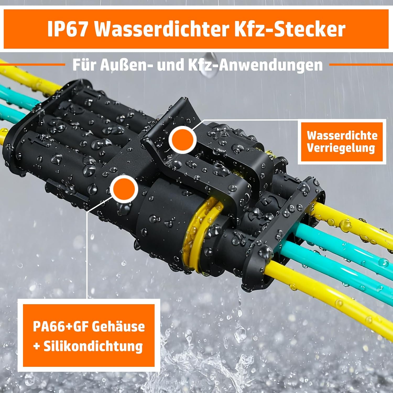 Detalle 2 de PEBA KFZ Steckverbinder IP67 🔌