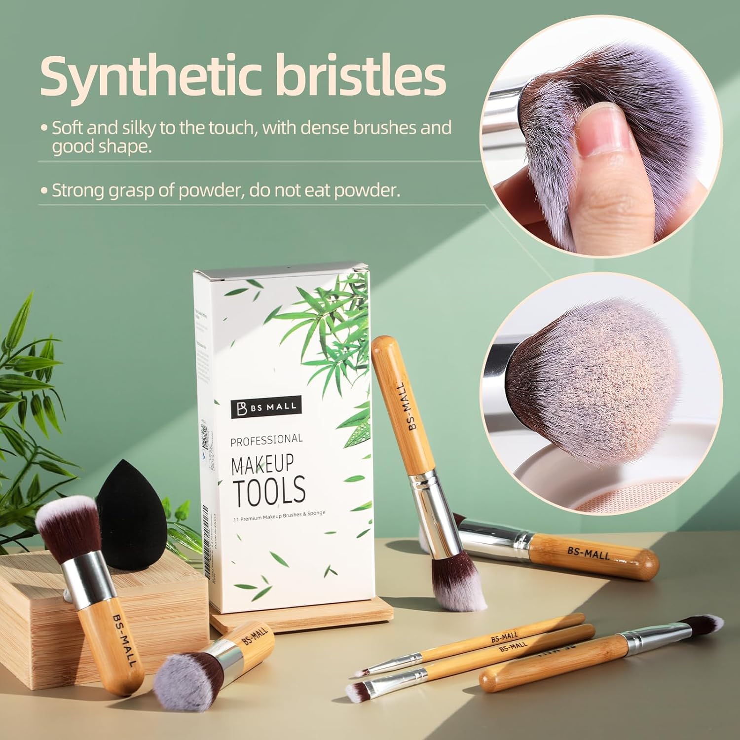 Thumbnail 6 de BS-MALL Bamboo 11 Makeup Brush Set