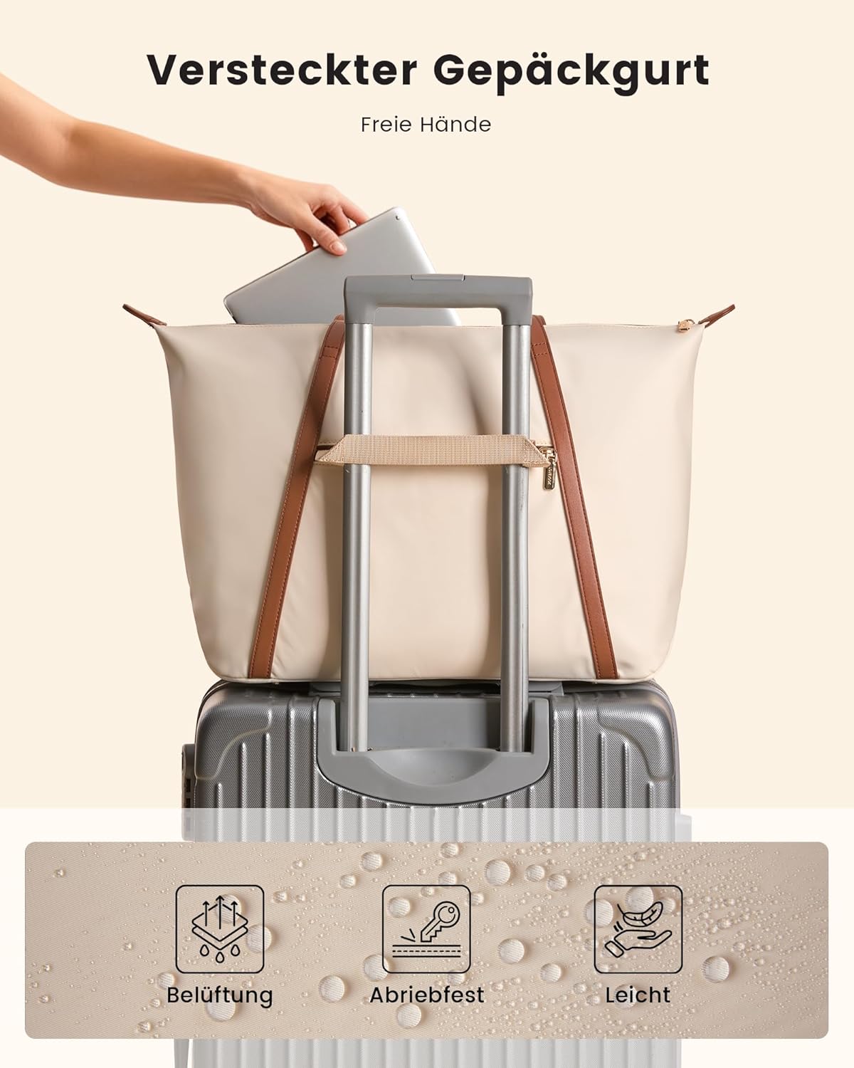 Thumbnail 5 de LOVEVOOK Laptoptasche Damen Handtasche Groß Shopper Tote Bag – Vielseitiger Begleiter für Arbeit & Alltag