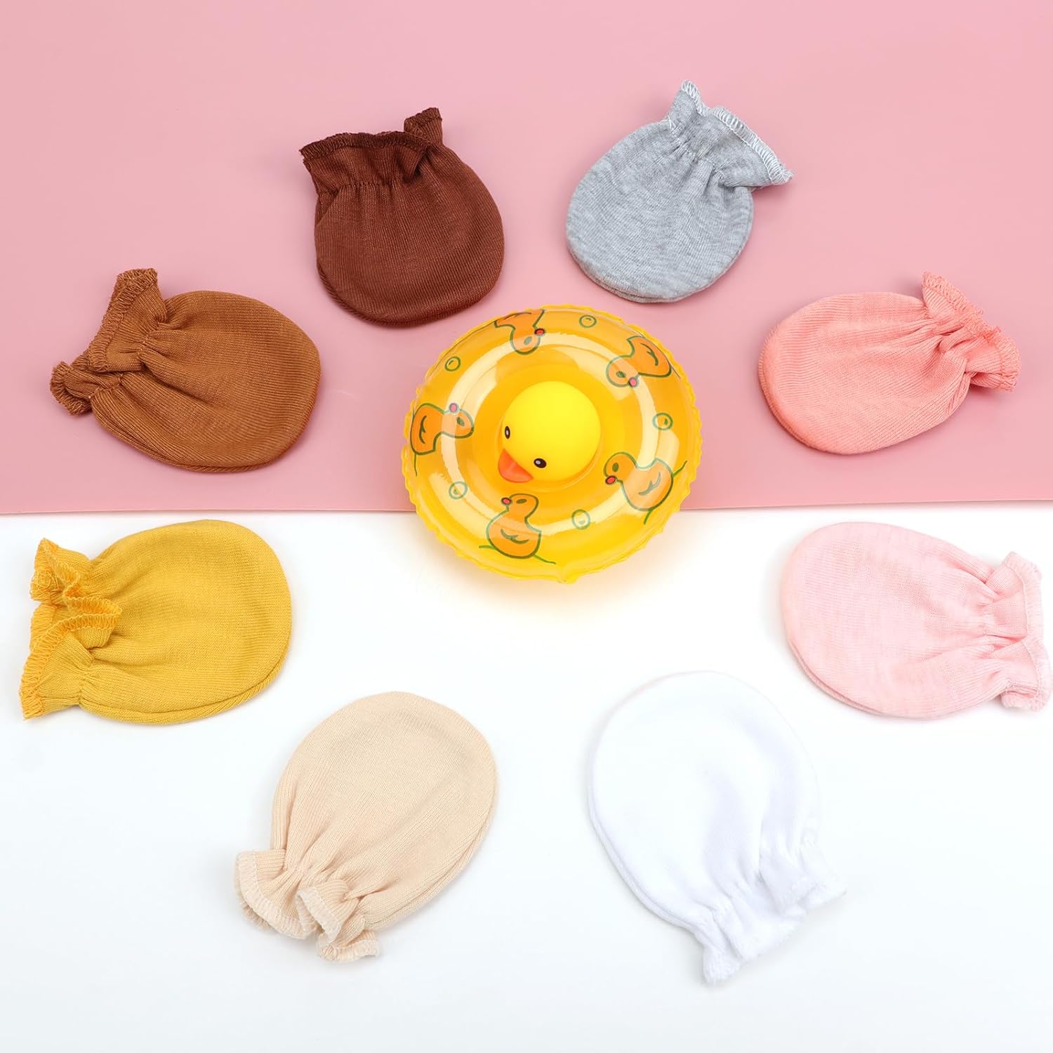 Thumbnail 5 de DRESHOW Newborn Baby Mittens: 8 Pairs of 100% Organic Cotton No-Scratch Gloves for 0–6 Months