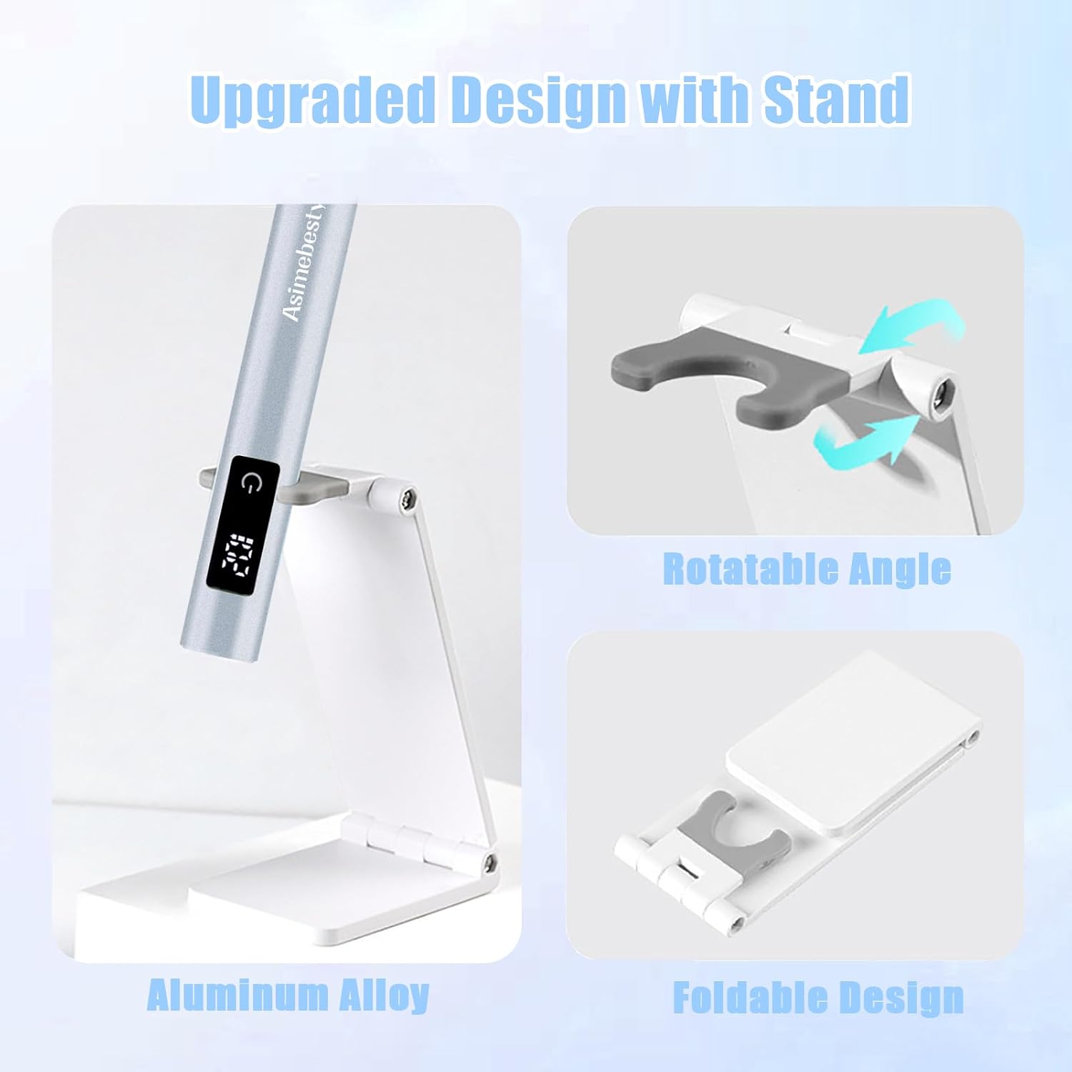 Thumbnail 4 de Asimebesty Mini UV LED Nail Lamp with Stand – Fast, Rechargeable Gel Nail Dryer
