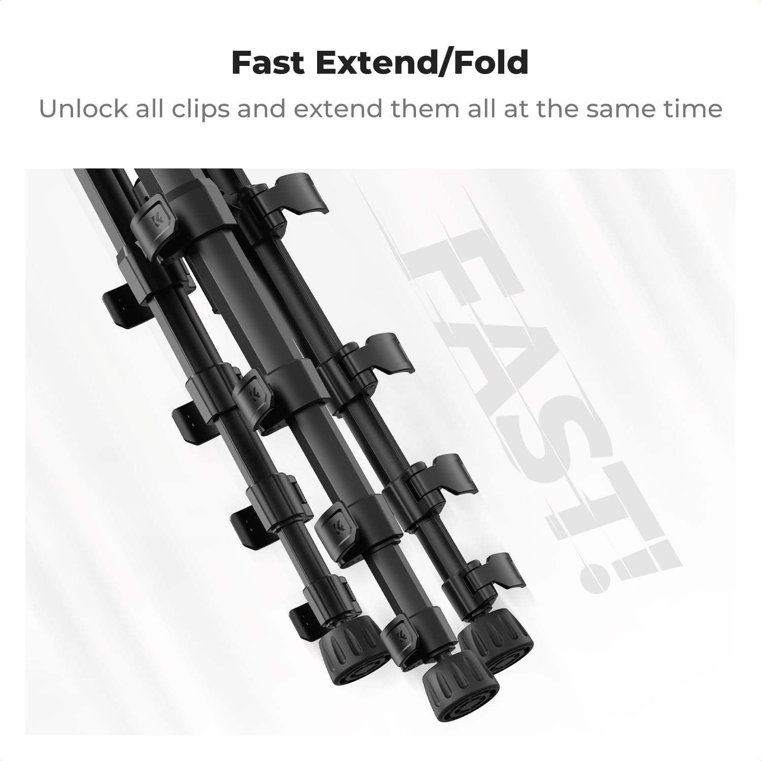 Thumbnail 6 de K&F CONCEPT S255A3 Travel Tripod 75