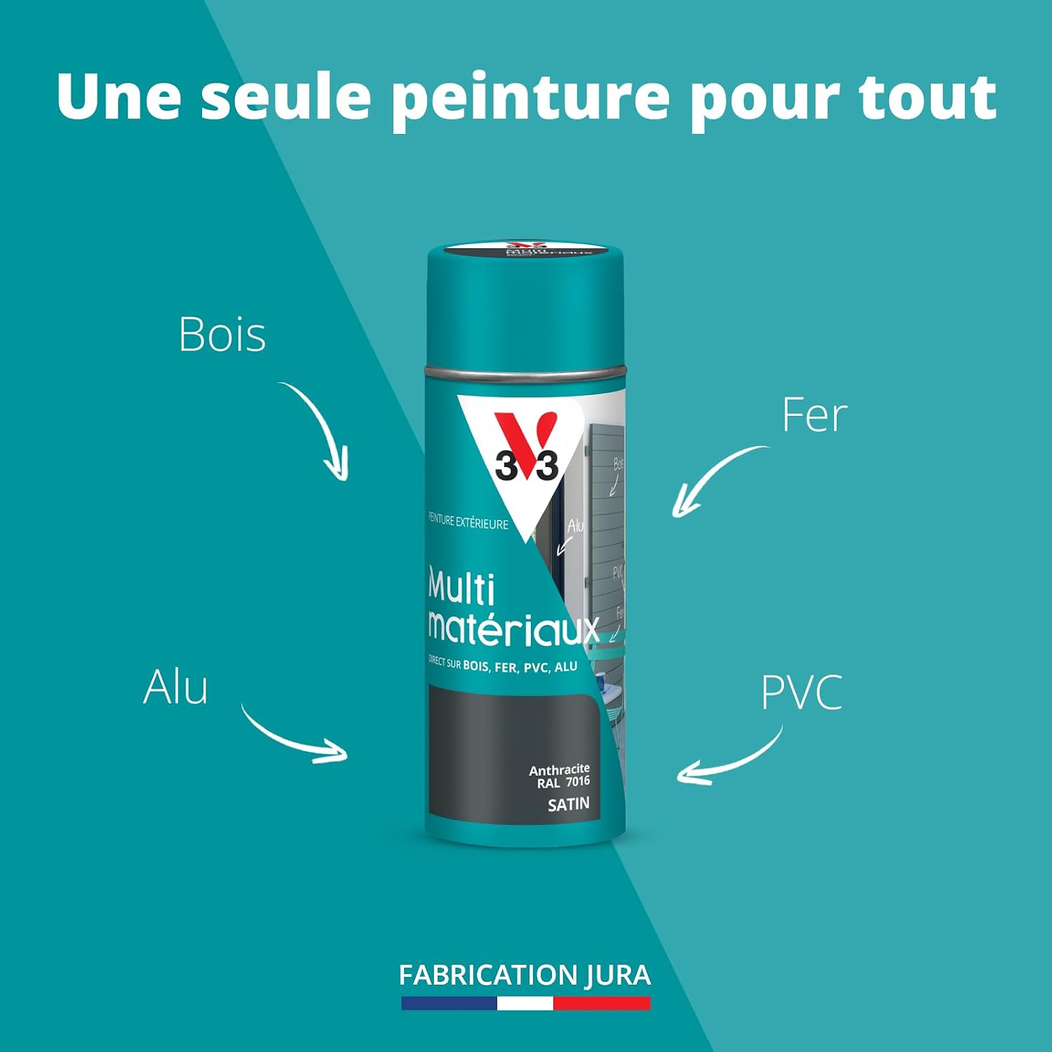Thumbnail 2 de V33 Bombe Extérieure Multi-matériaux 400ml