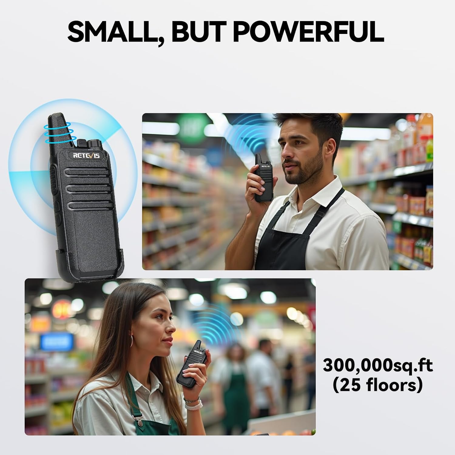 Thumbnail 4 de Retevis RT22 6-pack walkie talkies