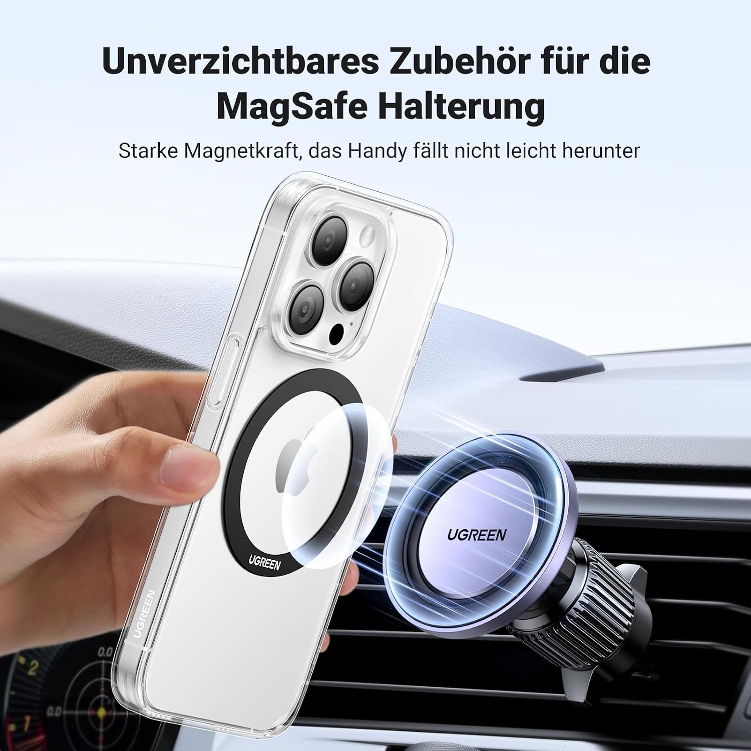 Detalle 2 de UGREEN Metallringe für MagSafe, 0,65 mm