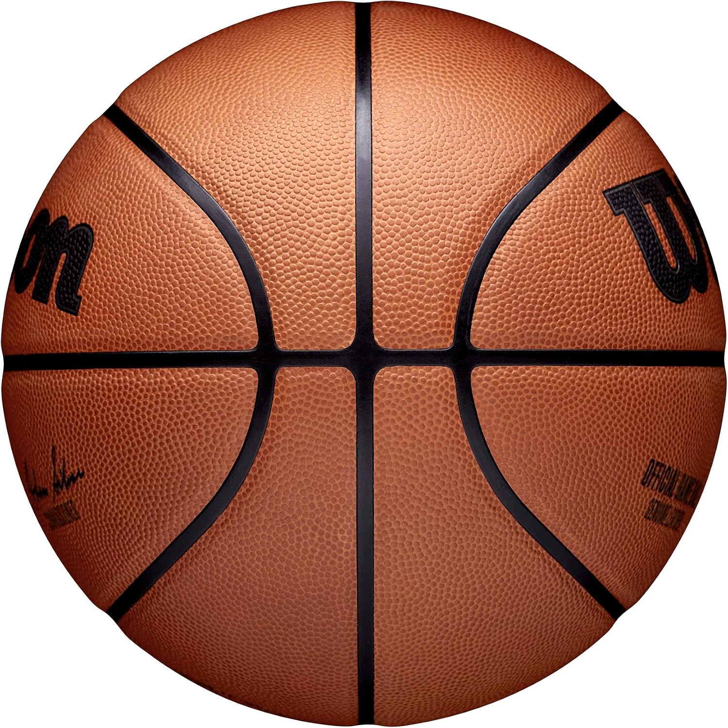 Detalle 2 de Wilson WTB7500ID07 NBA公式ゲームボール 室内用 サイズ7 ブラウン