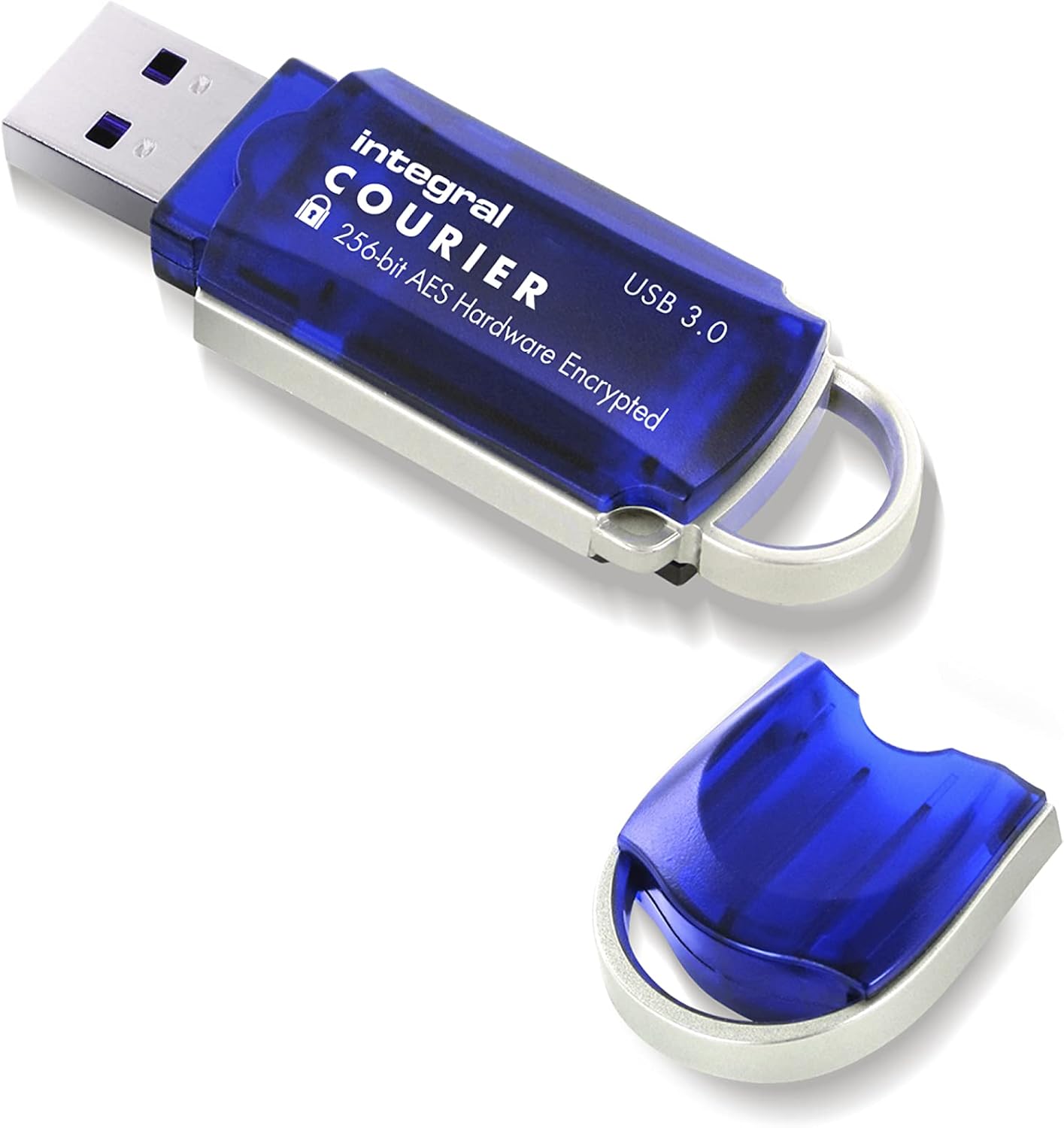 Detalle de Integral Courier 3.0 Encrypted 64 GB – pendrive USB 3.0 AES 256-bit
