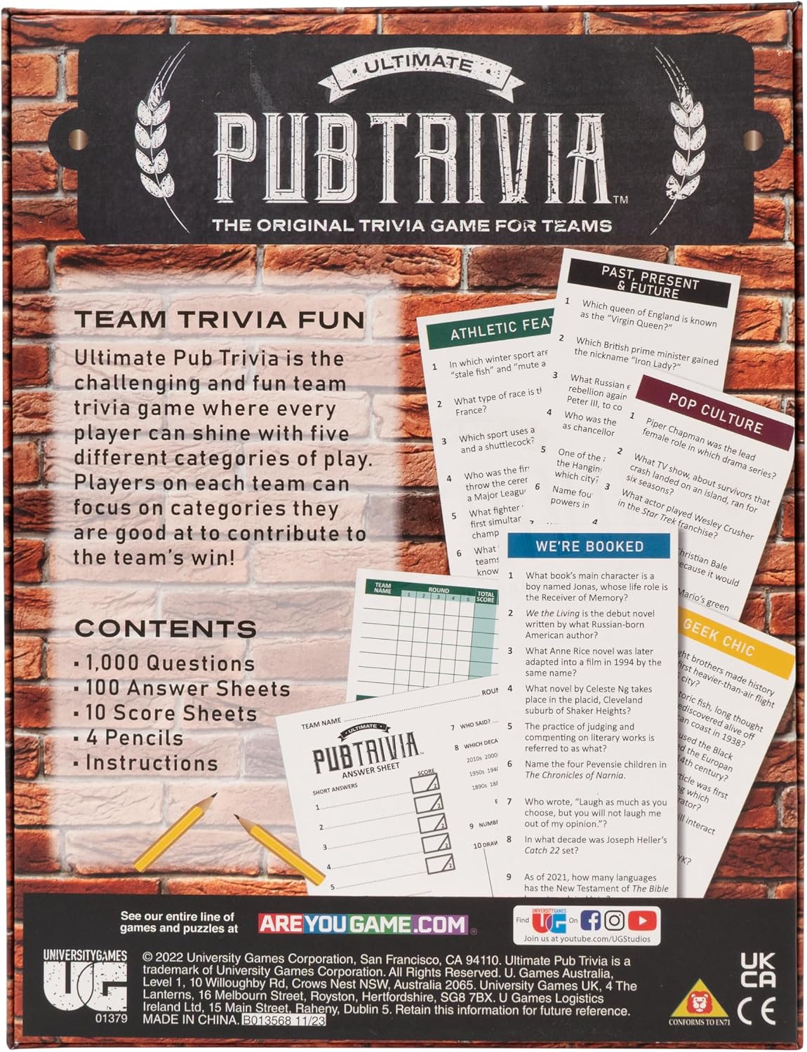 Thumbnail 3 de Pub Trivia game 1,100 questions Age 12+