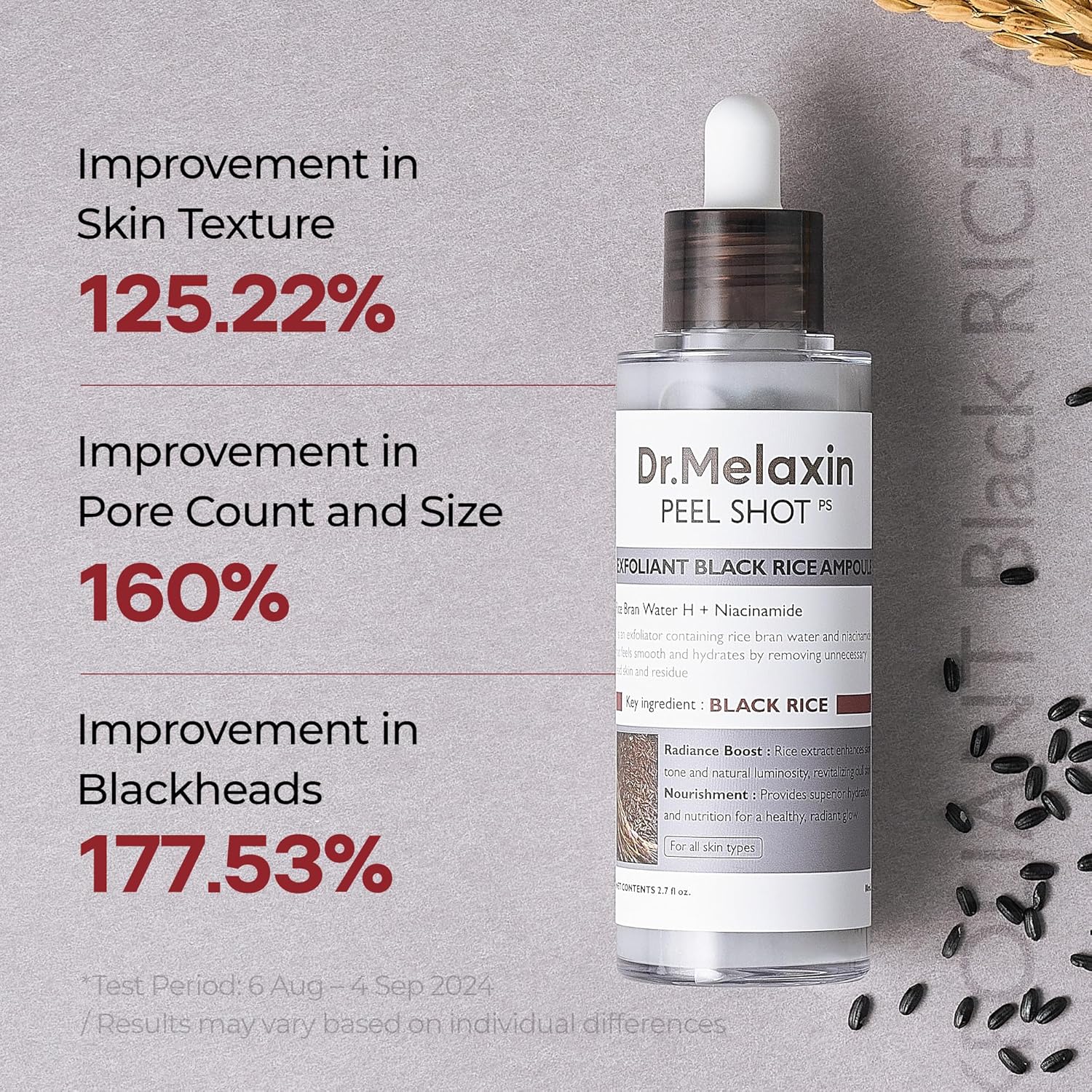 Detalle 2 de DR.MELAXIN Peel Shot Glow Ampoule 80ml