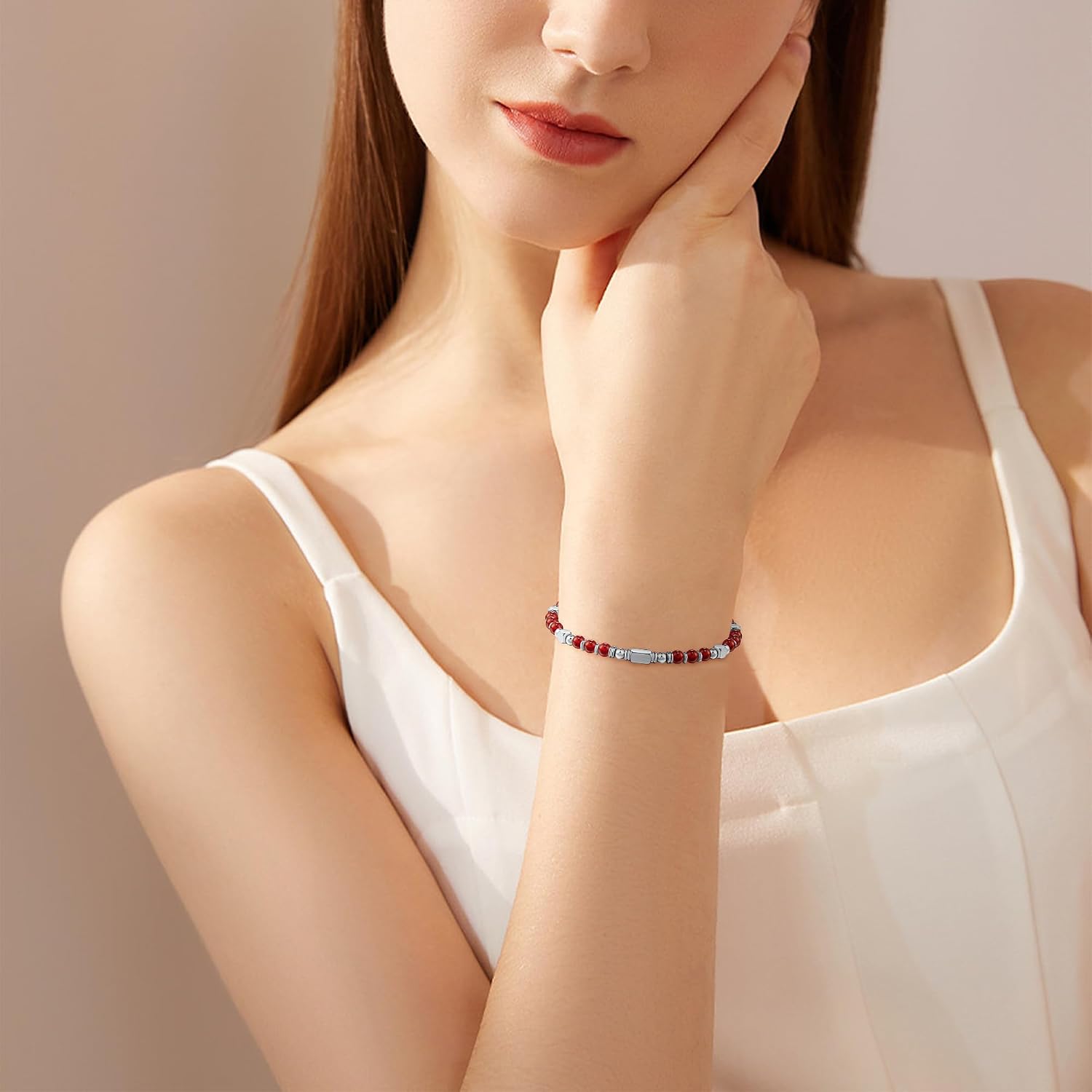 Detalle 2 de SIUMAL Boho Bracciale Donna in Argento & Oro Impilabile – Design Fatto a Mano, Regolabile e Leggero