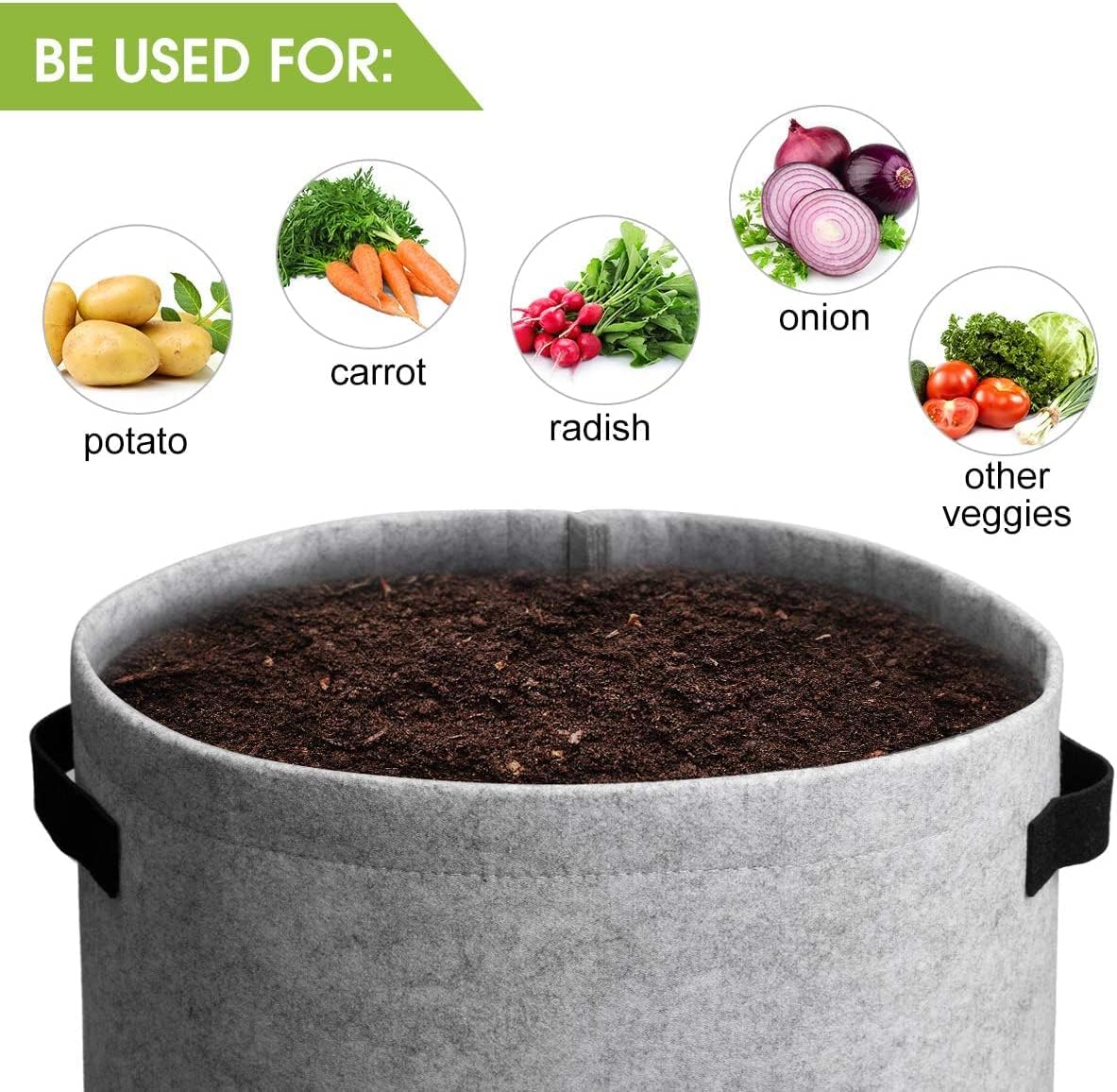 Thumbnail 3 de Baoswi grow bags, 10-gallon