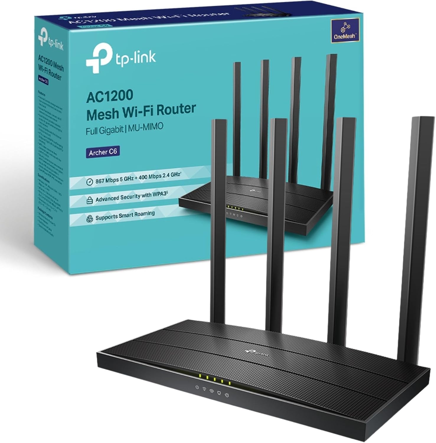 Detalle de TP-Link Archer C6 AC1200 WiFi router