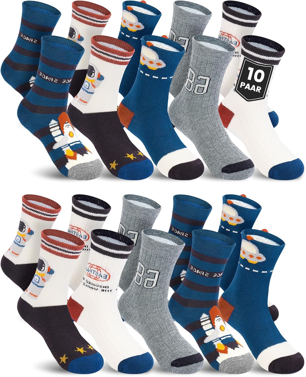Thumbnail 6 de Kyopp 10 Paar Kindersocken 4-12 Jahre