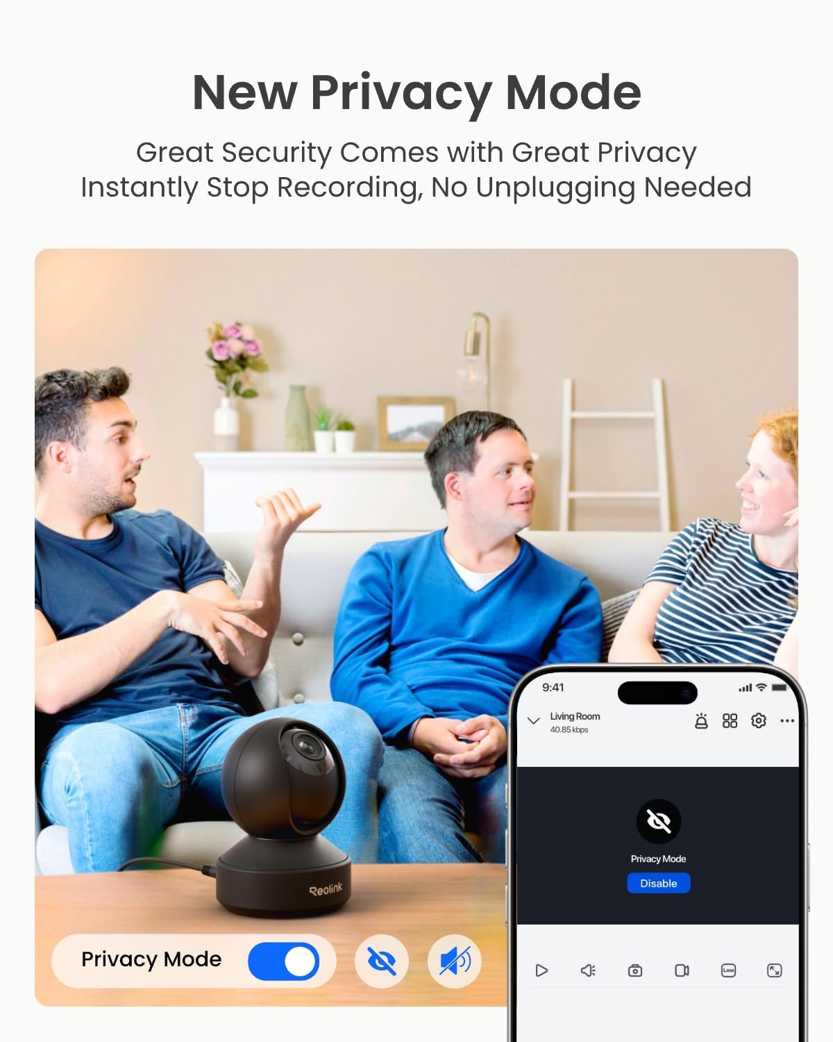 Thumbnail 6 de REOLINK E1 Zoom 4K Pan-Tilt Indoor Camera with 3X Optical Zoom, Wi-Fi 6