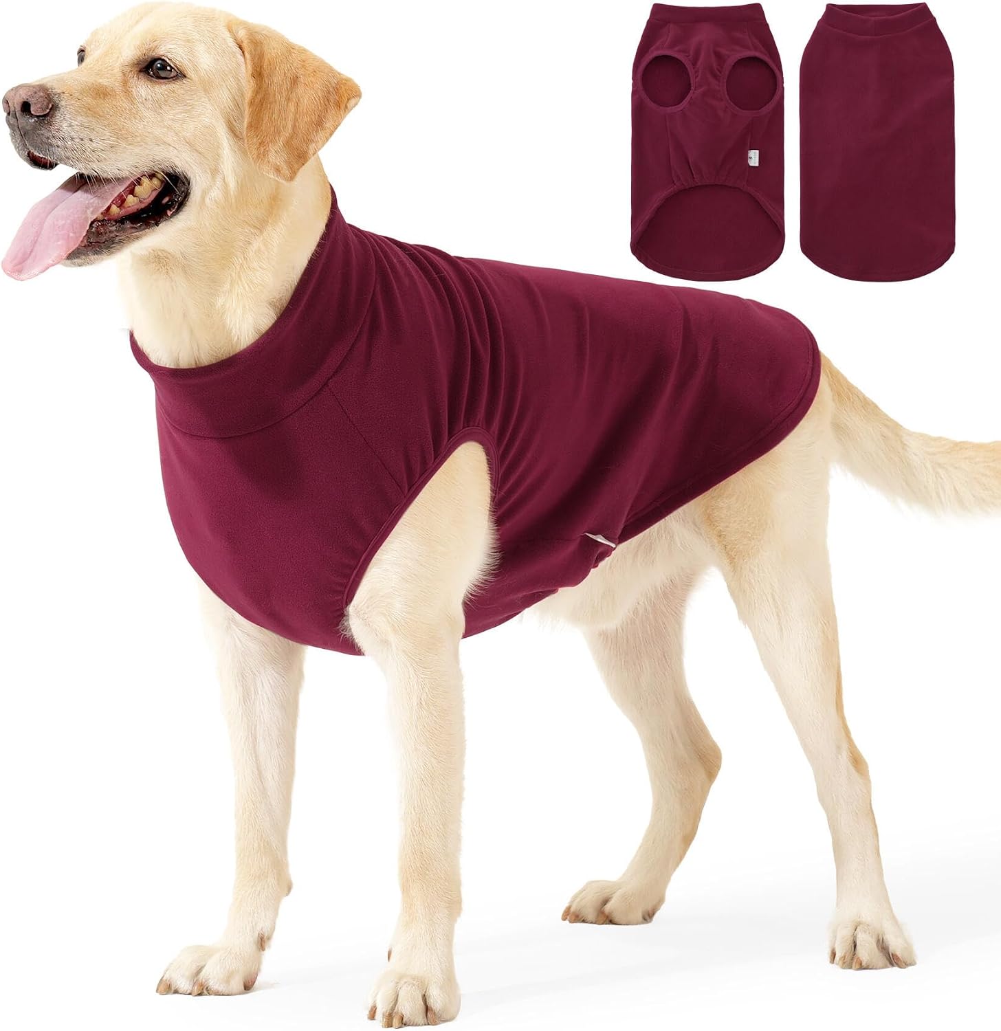 Thumbnail 6 de BT Bear Dog Winter Coat fleece jacket vest for medium to large dogs (Turquoise, Size L)