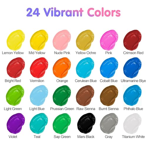 Thumbnail 4 de TBC The Best Crafts Pintura Acrílica 24 tubos 🎨