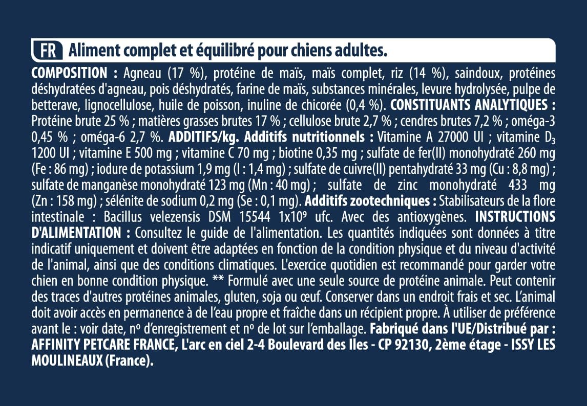 Detalle 2 de ADVANCE karma dla dorosłych psów z jagnięciną i ryżem, 12 kg
