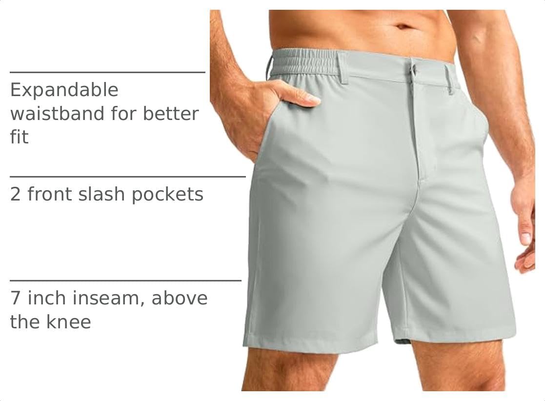 Detalle 2 de Men's Casual Golf Shorts, 7-Inch Inseam