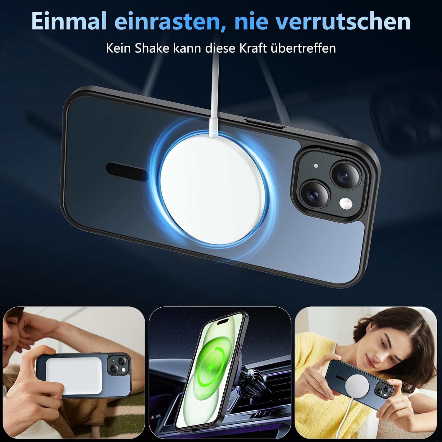 Thumbnail 4 de OWKEY Hülle iPhone 15 6,1 Zoll MagSafe
