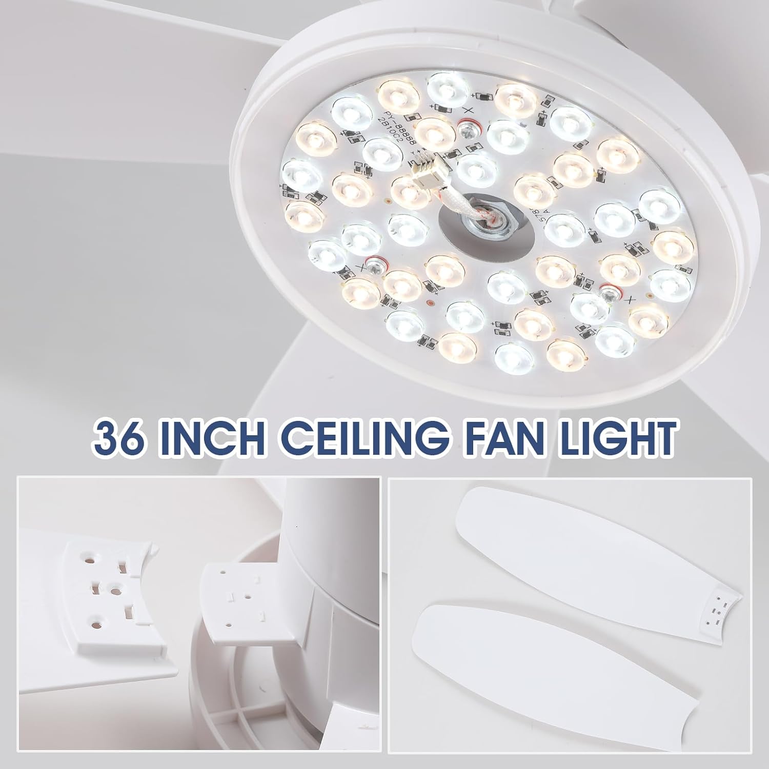 Thumbnail 6 de Deckenventilator mit Beleuchtung 106 cm – LED, App & Fernbedienung