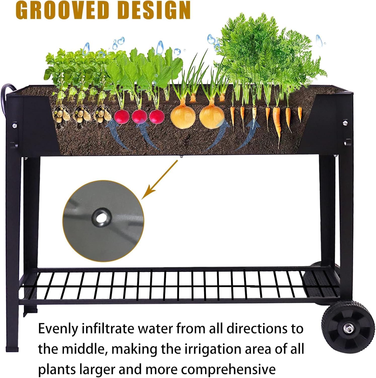 Thumbnail 2 de Raised Garden Bed 101x28x80 cm