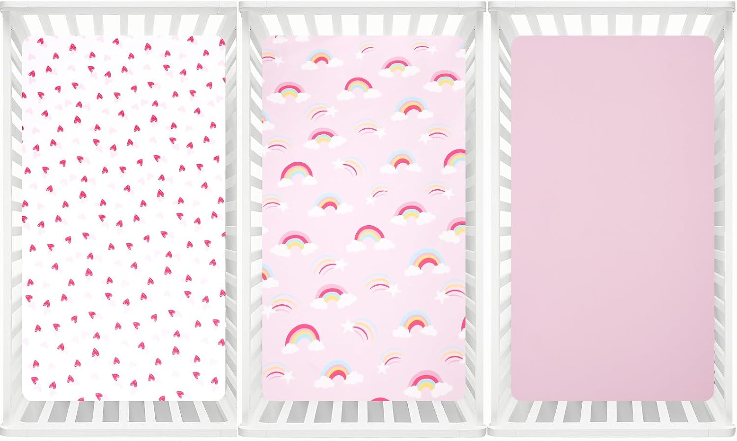 Thumbnail 6 de david's kids 3 Pack Mini Crib Sheets — breathable baby sheets