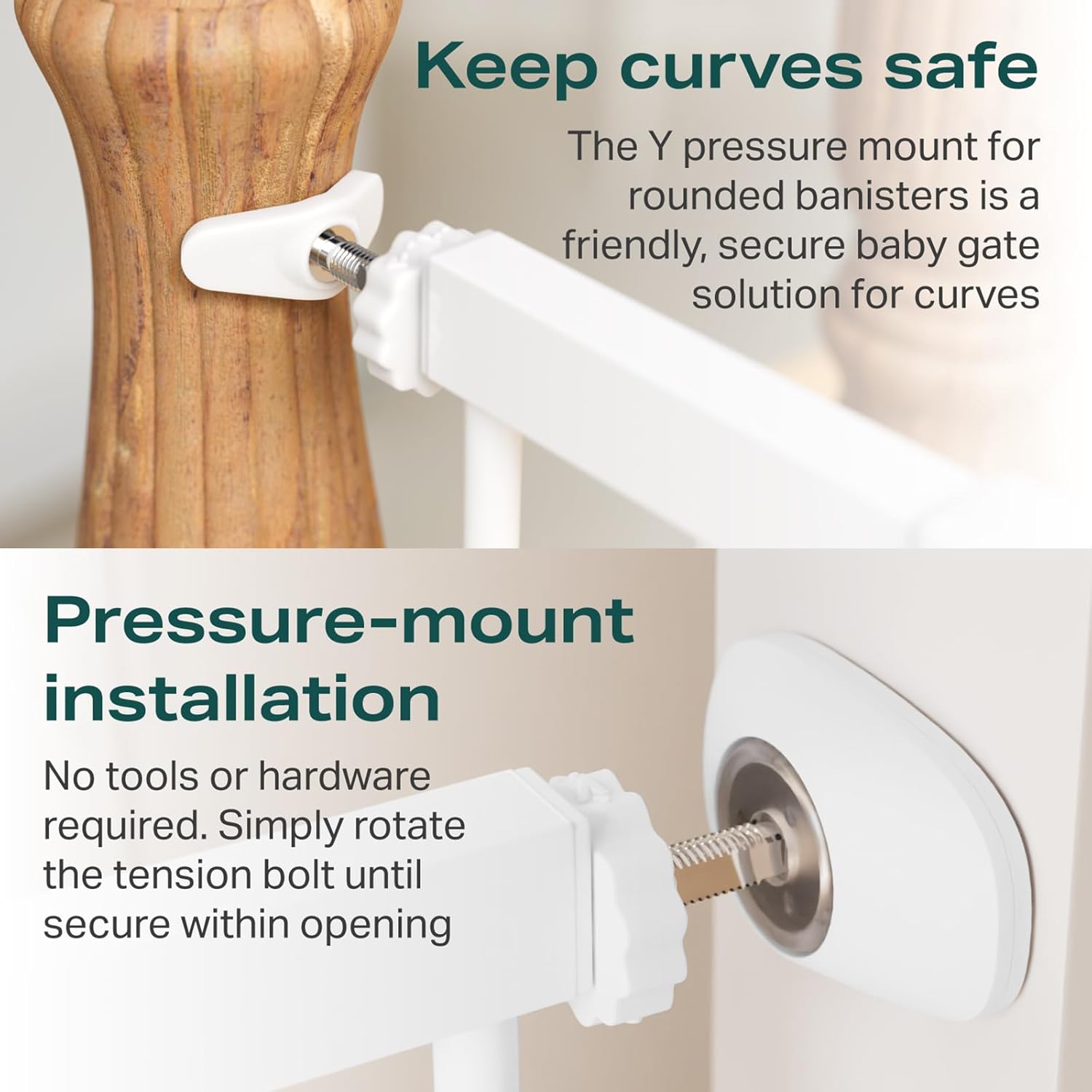 Thumbnail 5 de Cumbor 29.7-46" Baby Gate 30.5 in