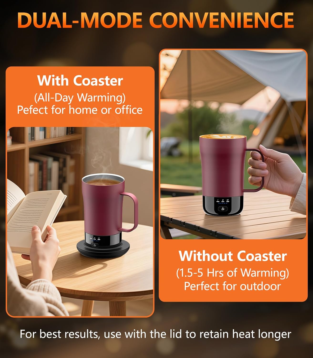 Detalle de Self-Heating Coffee Mug 14oz, Temp Control