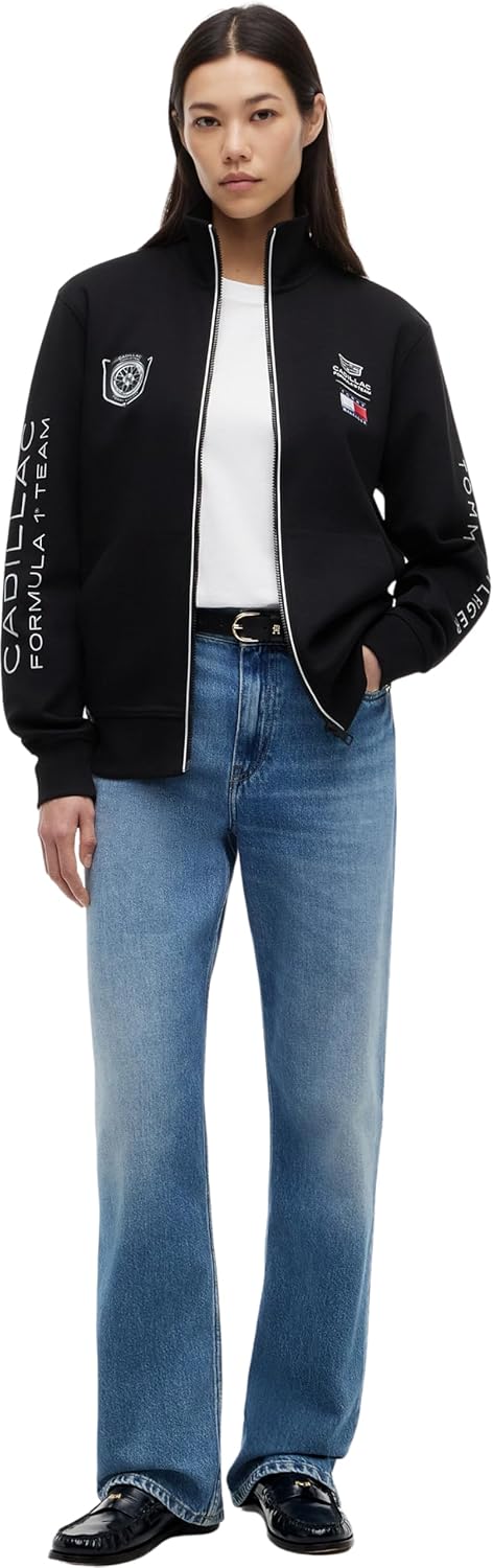 Thumbnail 2 de Tommy Hilfiger Unisexe Sweatshirt avec Fermeture Éclair TH X Cadillac F1 Racing Track Top Col Droit