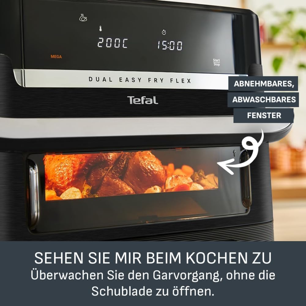 Thumbnail 4 de Tefal Dual Easy Fry Flex Heißluftfritteuse 9L