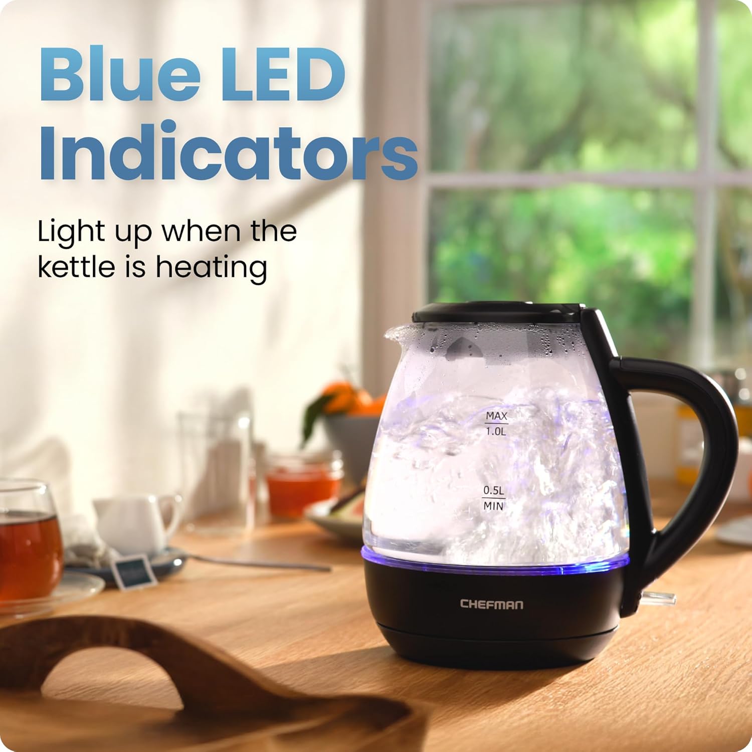 Thumbnail 2 de Chefman 1L Electric Tea Kettle