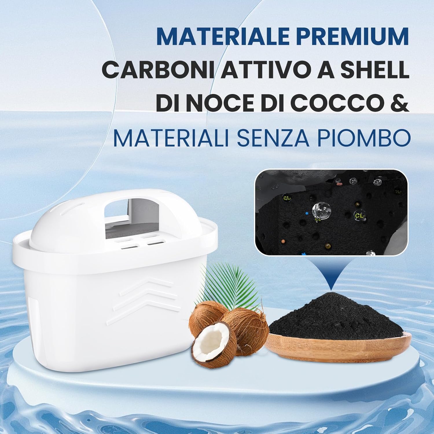Detalle 2 de GOLDEN ICEPURE filtro per bollitore 6 pezzi