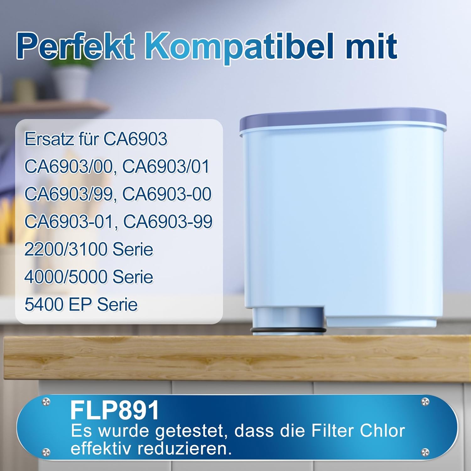 Detalle 2 de ARETHONE Wasserfilter für Philips AquaClean, 4 Stück