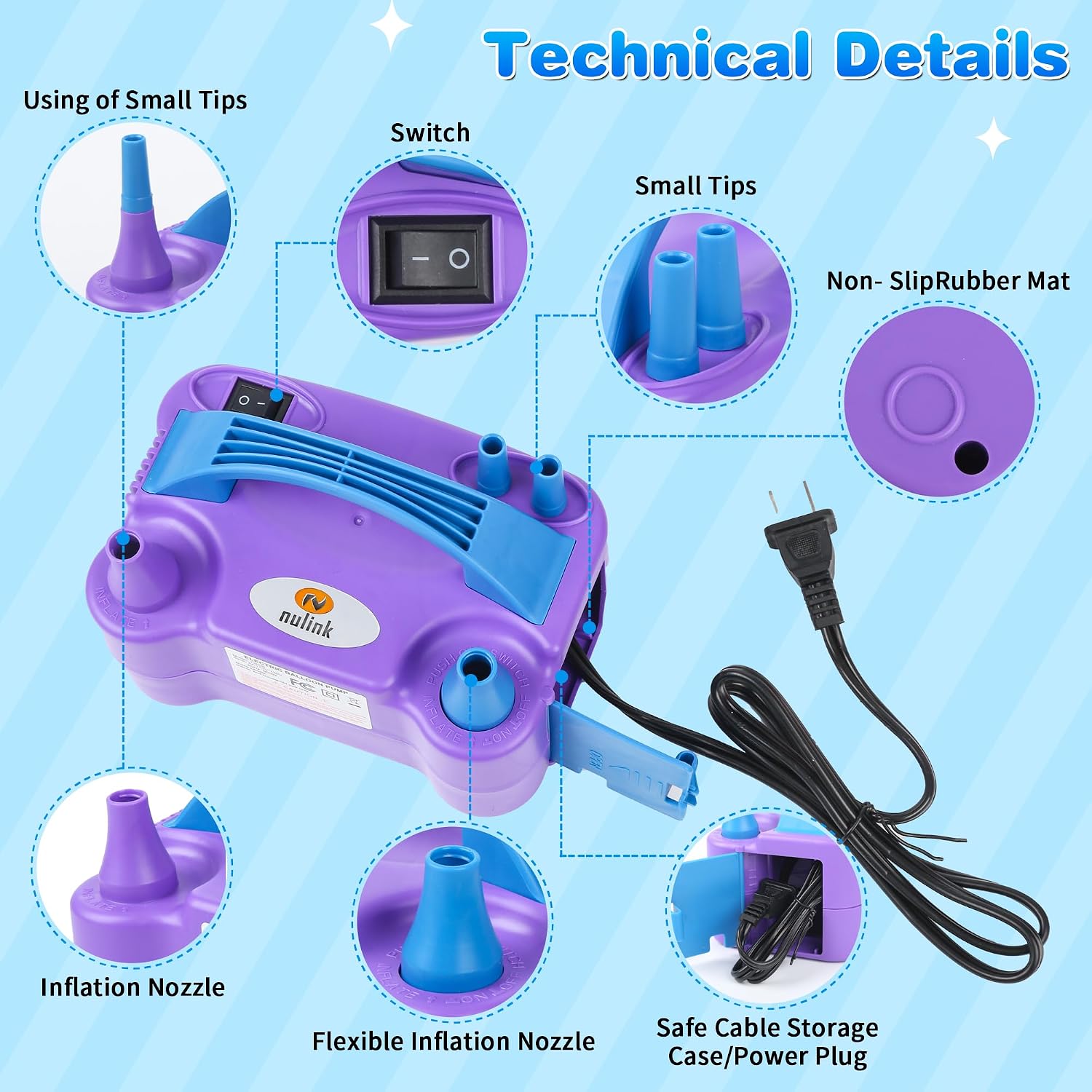Detalle 2 de NuLink Balloon Pump 600W ๐