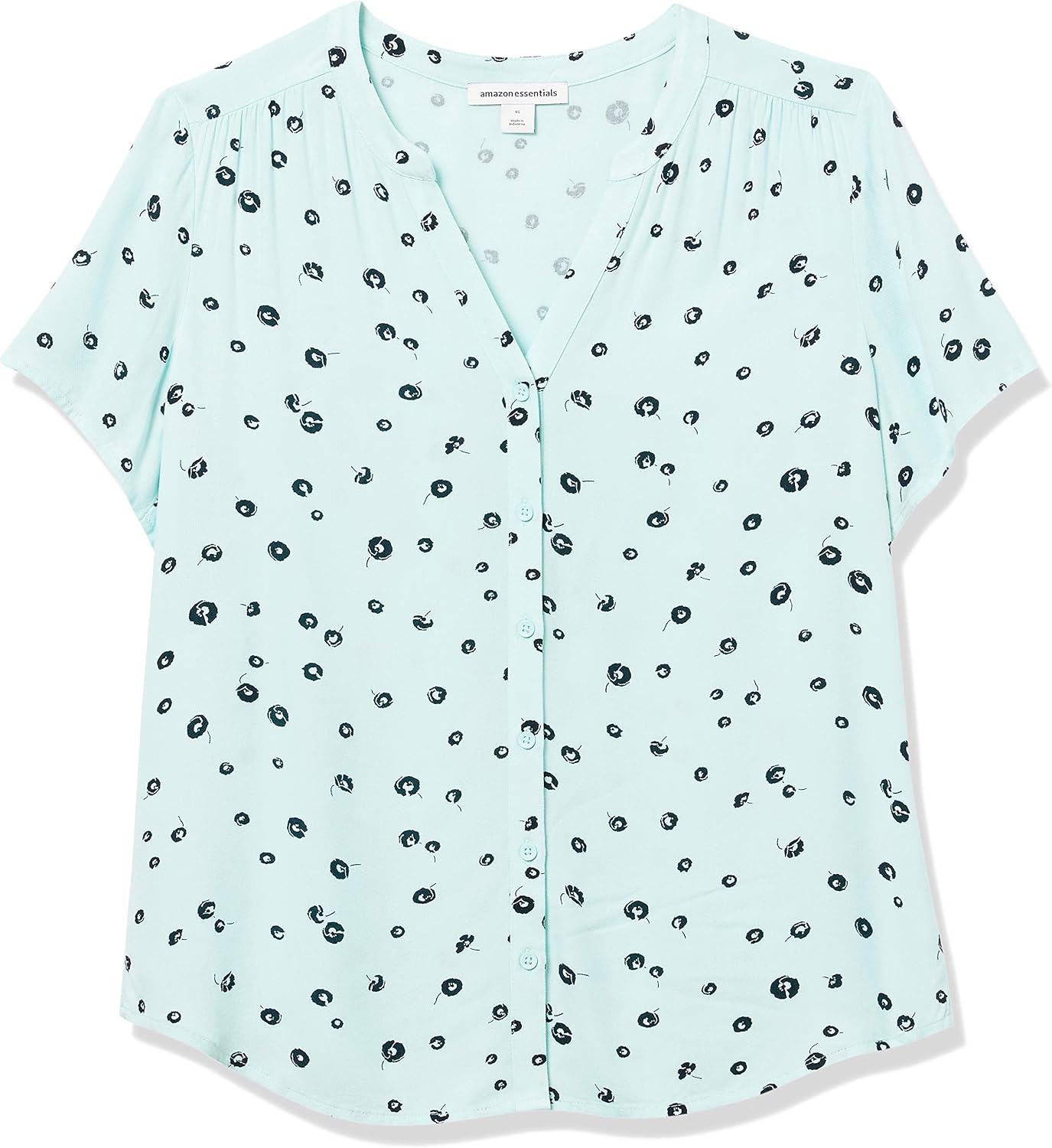 Detalle 2 de Women’s Relaxed-Fit V Neck Woven Blouse