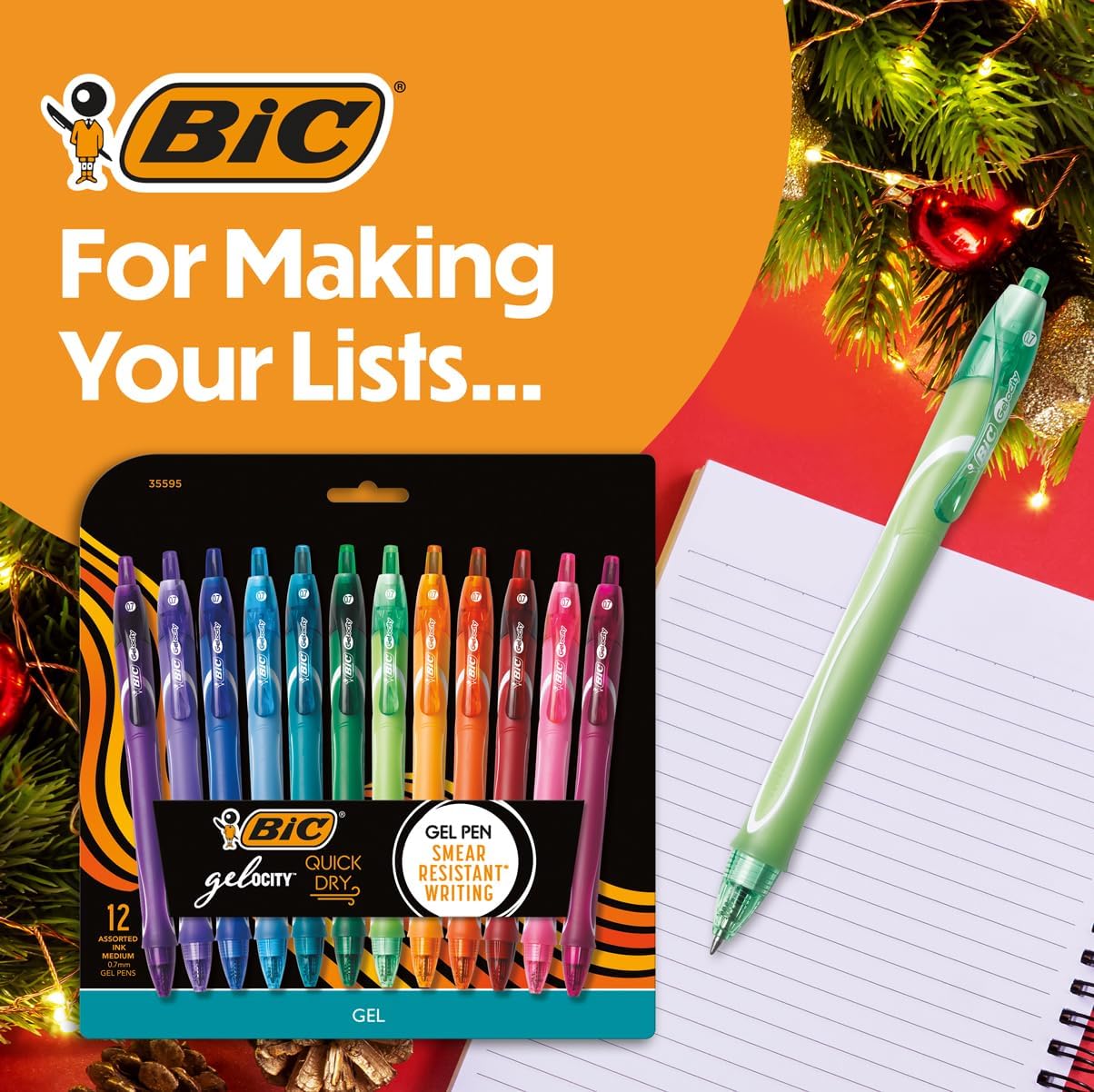 Detalle 2 de BIC Gelocity Quick Dry Gel Pen 12-count ๐