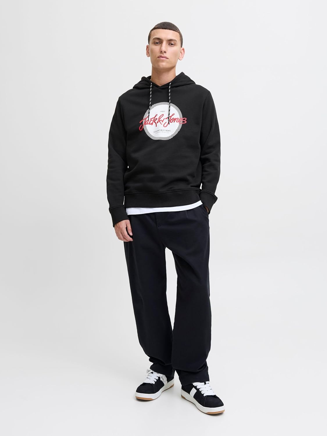 Detalle de JACK & JONES Sweat Hood JJurban - Felpa con Cappuccio da Uomo