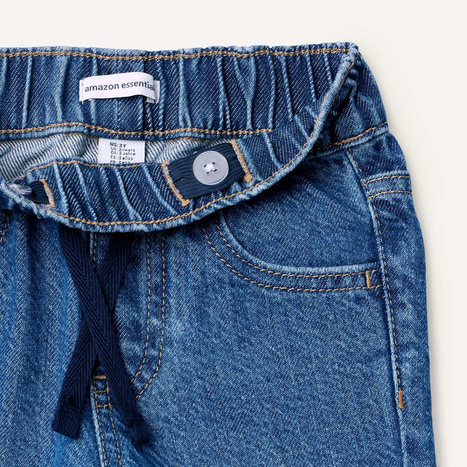 Thumbnail 3 de Amazon Essentials Loose-Fit Soft Stretch Denim Wide-Leg Jeans for Toddler Kids