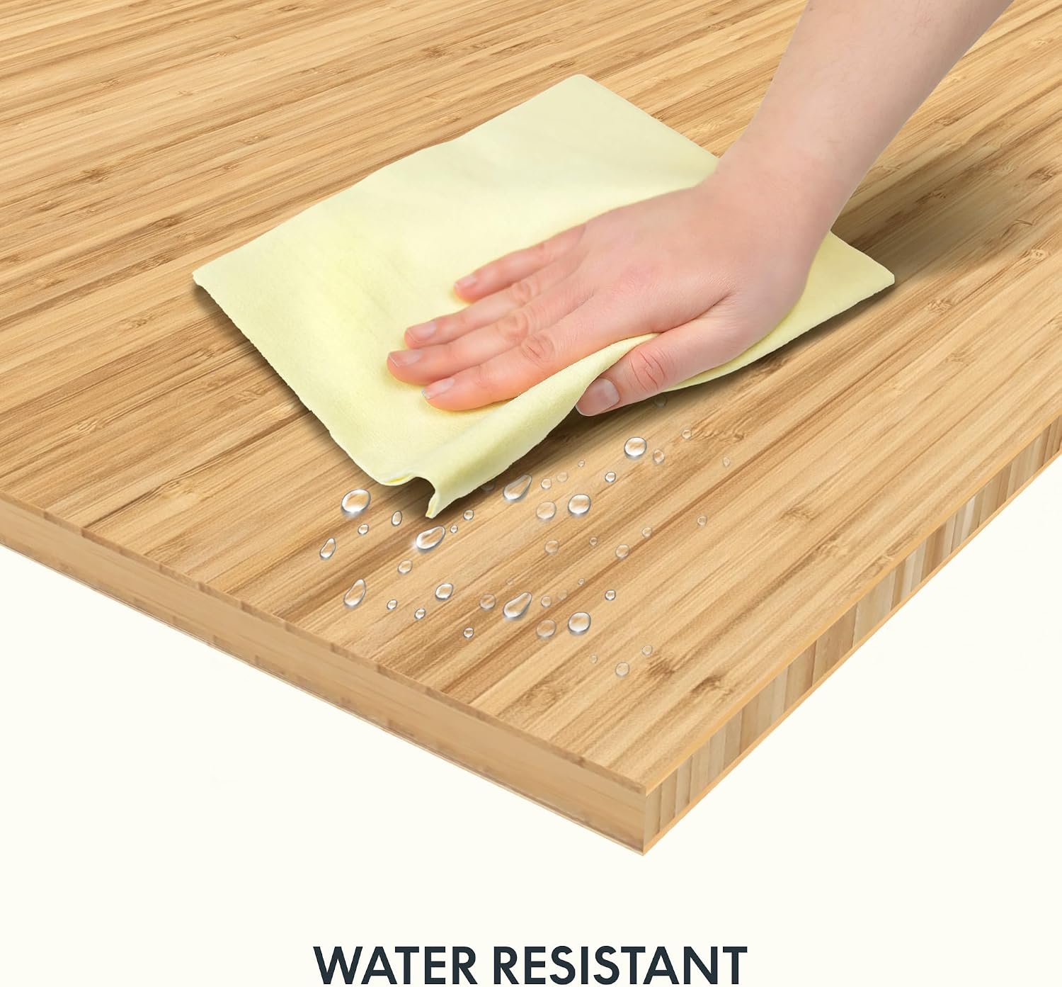 Thumbnail 4 de FLEXISPOT C-R6030LB-ZB 60 x 30-Inch Curved Bamboo Desk Top