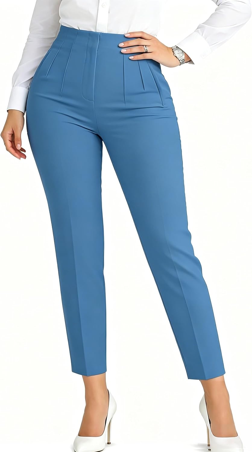 Detalle de LOVESHOOT Women's Dress Pants, Polyester-Spandex Blend