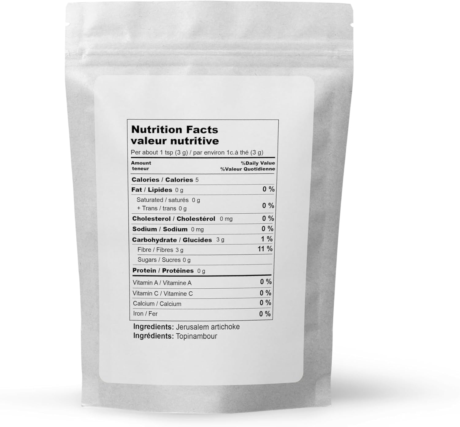 Detalle de Elo's Premium Organic Inulin Powder, 227 g Food-Grade Fibre for Drinks and Baking