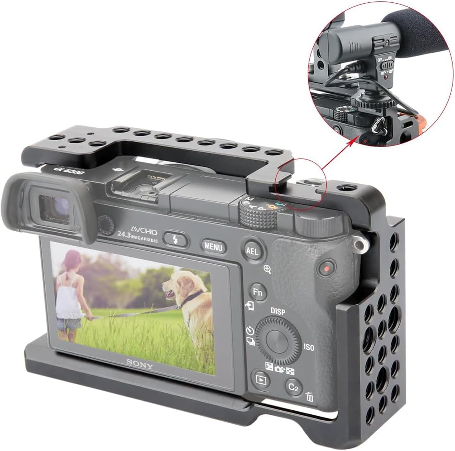 Thumbnail 6 de NICEYRIG Camera Cage for Sony A6100 1/4"