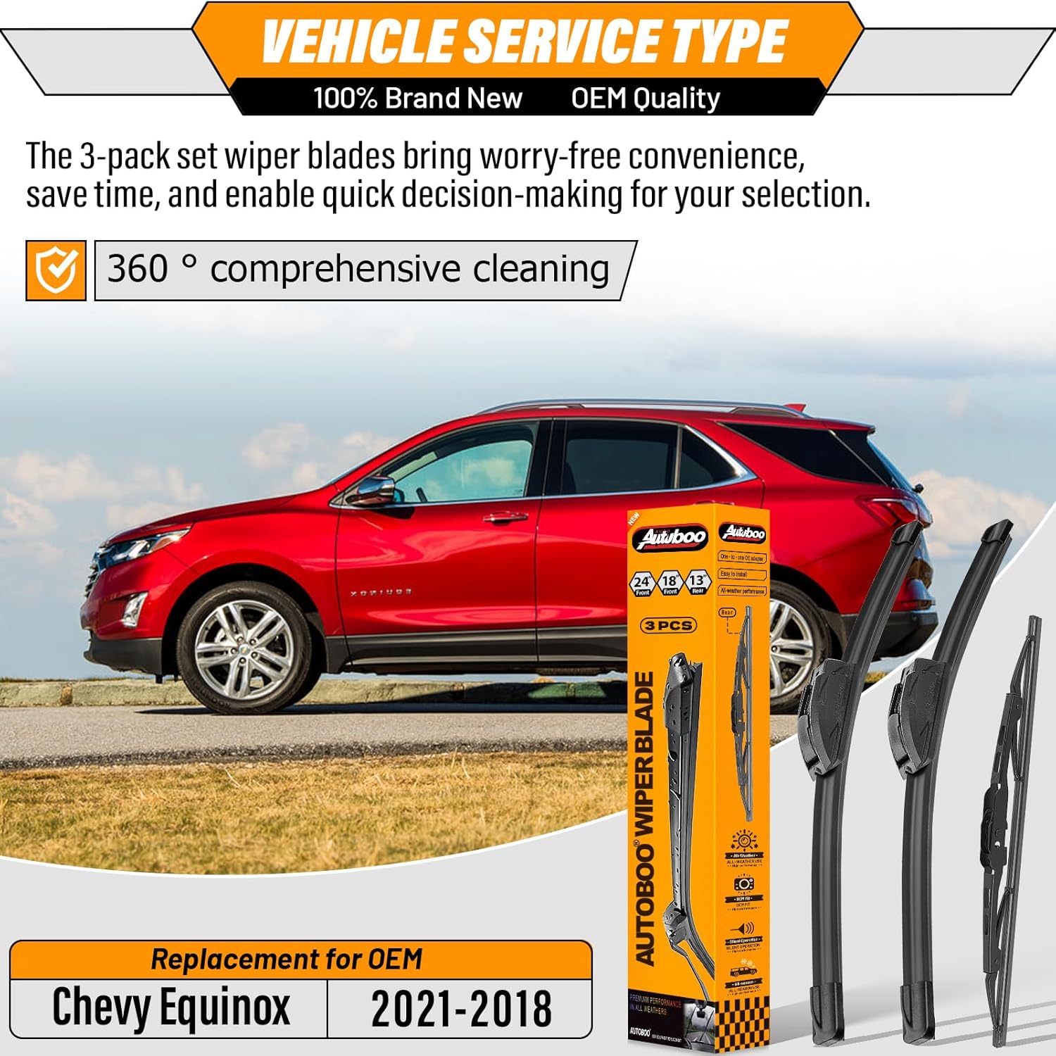 Thumbnail 1 de Chevy Equinox Wiper Set 24