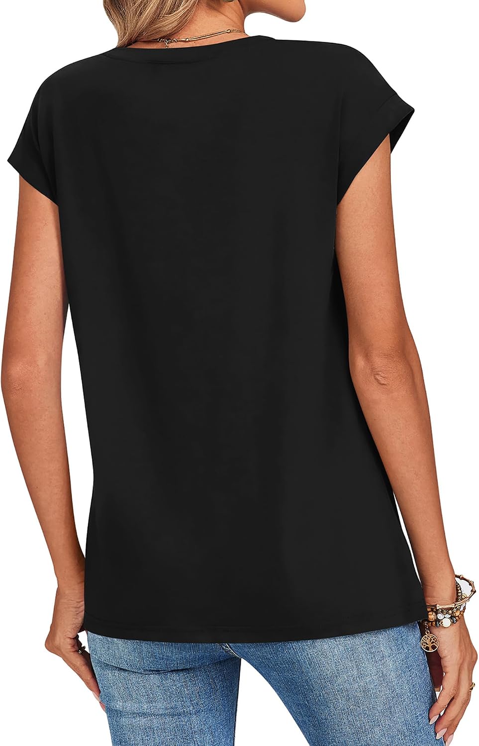 Detalle 2 de Zeagoo Cap Sleeve Tops for Women