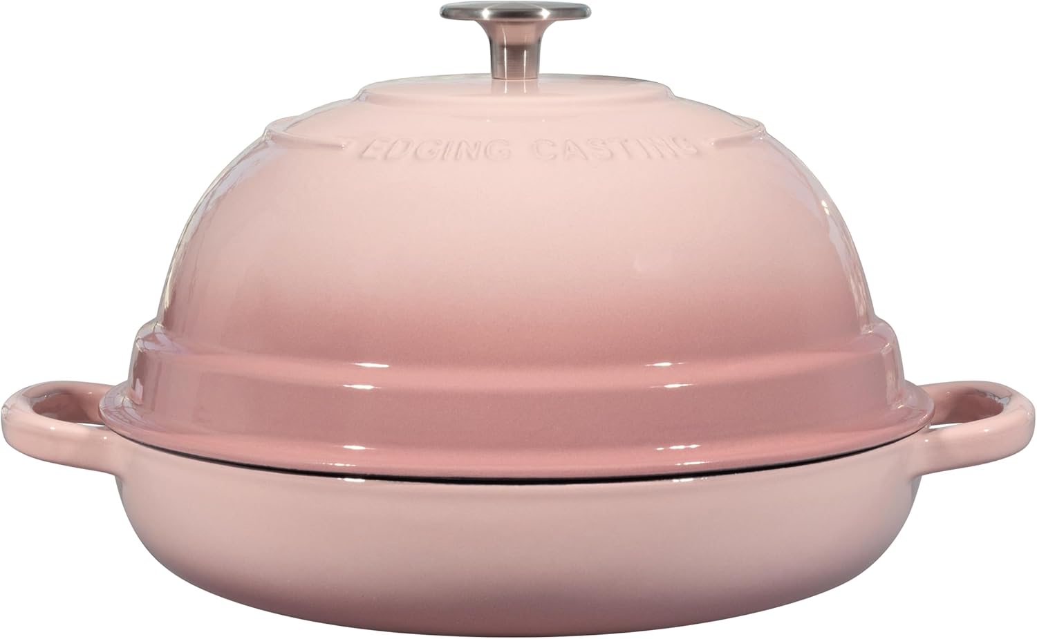 Thumbnail 5 de Edging Casting 6-Quart Enameled Cast Iron Dutch Oven Pot with Lid (Pink) for Bread Baking
