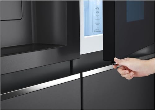 Detalle de LG GSXV90MCDE: Side-by-Side mit 628 L, InstaView, Door-in-Door und Total No Frost
